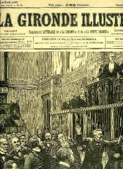 LA GIRONDE ILLUSTREE N 59 - L'INCIDENT CONSTANS-LAUR A LA CHAMBRE DES DEPUTES