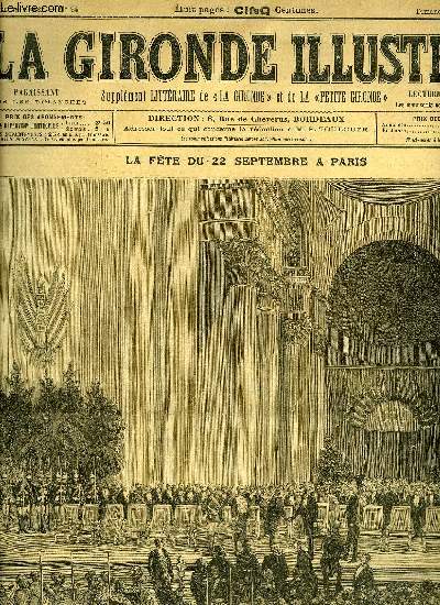 LA GIRONDE ILLUSTREE N 94 - LA CEREMONIE DU PANTHEON