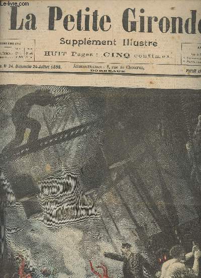 LA PETITE GIRONDE SUPPLEMENT ILLUSTRE - 1ERE ANNEE N 24 - Dimanche 24 juil. 1898 - Le naufragez de la 
