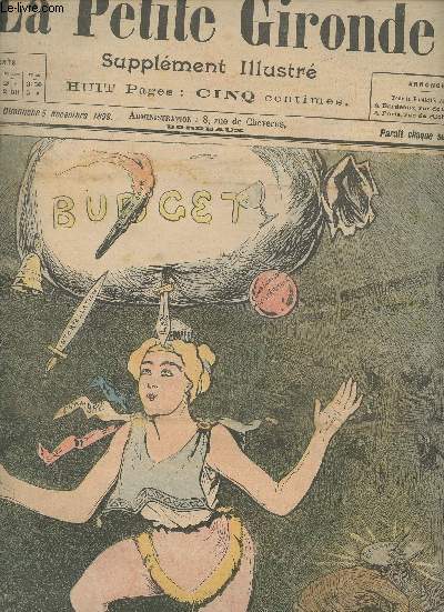 LA PETITE GIRONDE SUPPLEMENT ILLUSTRE - 2EME ANNEE N 45 - Dimanche 5 nov. 1899 - Rentre des chambres - La Sainte barbe - Solution du concours n20 - Le prince fou - Nos concours n13 et 14 - Mon directeur n'aime pas les papiers rouls par O'Galop