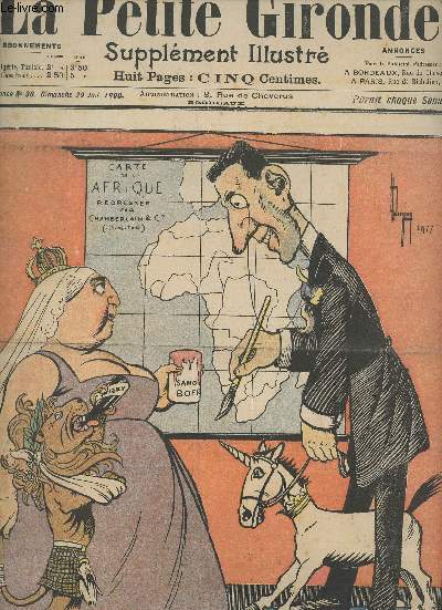 LA PETITE GIRONDE SUPPLEMENT ILLUSTRE - 3EME ANNEE N 30 - Dimanche 29 juil. 1900 - Des gots et des couleurs il ne faut pas discuter - Dfense de fumer - Concours n54 question du jour - Mots pour rire - Carte de Chine - Un nouveau Gribouille