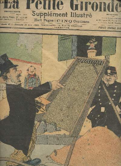 LA PETITE GIRONDE SUPPLEMENT ILLUSTRE - 5EME ANNEE N 16 - Dimanche 20 avril 1902 - Paris la nuit - Le ventre de Van Groode Tripp - Dduction - L'esprit des choses - Concours n143 concours de profils dissimuls - Mors pour rire - Les gaffes de Pitou
