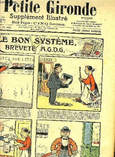 LA PETITE GIRONDE SUPPLEMENT ILLUSTRE - 8EME ANNEE N 7 - FEVRIER 1905 - le bon sytme brevet A.G.D.G. - vasion - tel que vous me voyez - la table champetre ou l'art nouveau  la campagne - rforme - l'esprit des choses - le comble de la deveine etc.