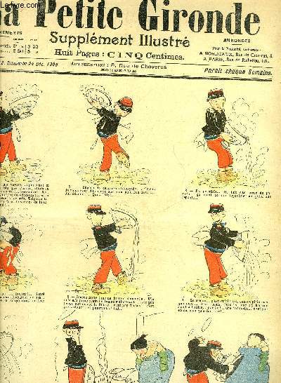 LA PETITE GIRONDE SUPPLEMENT ILLUSTRE - 8EME ANNEE N 52 DEC. 1905 - l'album des baisers - monsieur et madame sauce - jean et jeanne - cadeaux de noel - les gripps par Abel Faivre - l'escompte de noel - voici l'hiver par Hmard.
