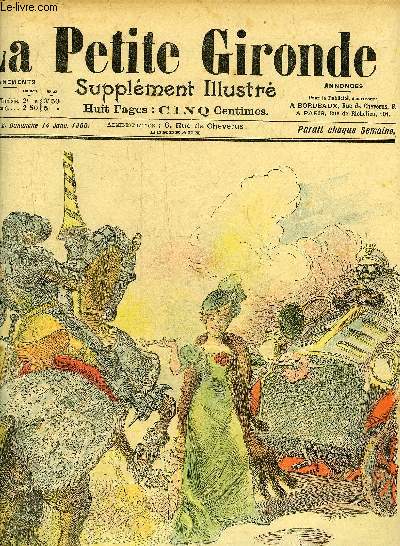 LA PETITE GIRONDE SUPPLEMENT ILLUSTRE - 9EME ANNEE N 2 JANV 1906 - La femme !! dessins de A.Villette - petit manuel de chasse aux grands fauves - la vieille demoiselle et les deux chiens sauveteurs - pot de terre et pot de fer.