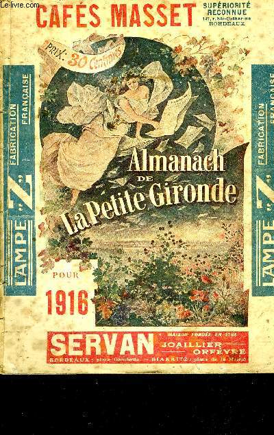 ALMANACH DE LA PETITE GIRONDE 1916