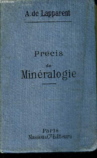 PRECIS DE MINERALOGIE - 6E EDITION.