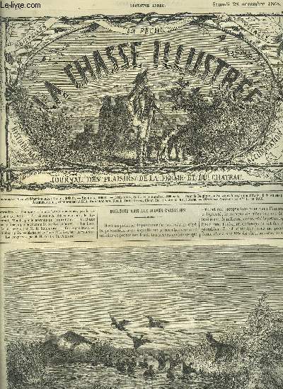 LA CHASSE ILLUSTREE N 18 Quelques avis aux jeunes chasseur par le vicomte de Dax - la chasse aux chiens courants le chevreuil 2e art par Cherville - la chasse au badinage par Coetlogon - les boas le surrucuyu par Gaillard - bibliographie etc.
