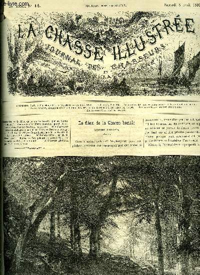 LA CHASSE ILLUSTREE N 14 INCOMPLET Le flau de la chasse banale par Silvio - souvenirs d'un vieux louvetier par Vicomte de Beauvais de Saint Paul - une chasse aux pintades  Madagascar par De Voos - rcits de voyage par Lallemand - coquetterie.