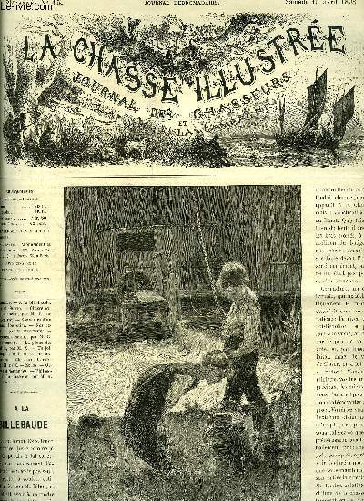LA CHASSE ILLUSTREE N 15 INCOMPLET A la billebaude par Silvio - chasse exceptionnelle par De K... - echos - bibliographie - offres et demandes - philosophie du chasseur par Pradeix.