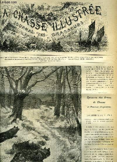 LA CHASSE ILLUSTREE N 5 Epreuves des armes de chasse par H. de Perpigna - chasses de sauvagines par Raymond - une circulaire modle par X. - la caille d'Amrique par Bonnechose - leons de choses par Lallemand etc.