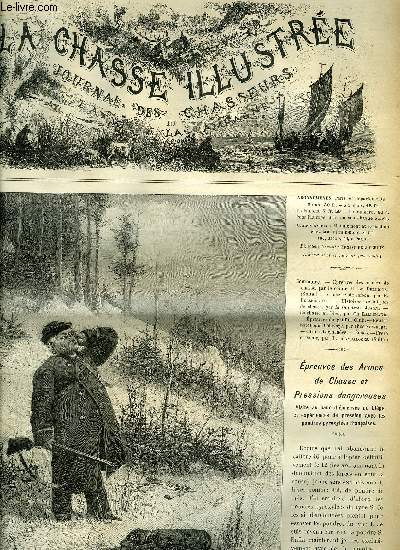 LA CHASSE ILLUSTREE N 9 Epreuves des armes de chasse par H. de Perpigna - causerie de saison par Bellecroix - histoires vridiques de chasse par la Comtesse Jeanne - la chasse au bleu par Lallemand - preuves du griffon club .
