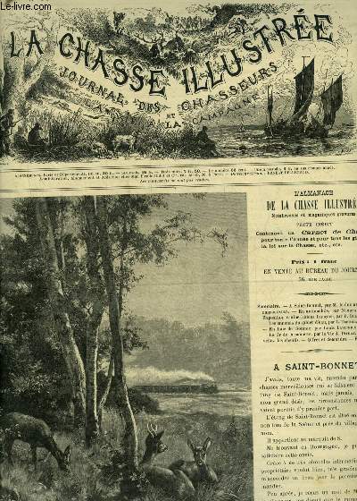 LA CHASSE ILLUSTREE N 24 - A Saint Bonnet par La Rochefoucauld - en automobile par Number One - exposition canine (chiens franais) par Bellecroix - les ennemis du gibier d'eau par Ternier (suite) - en baie de Somme par Lavigerie (suite) etc.