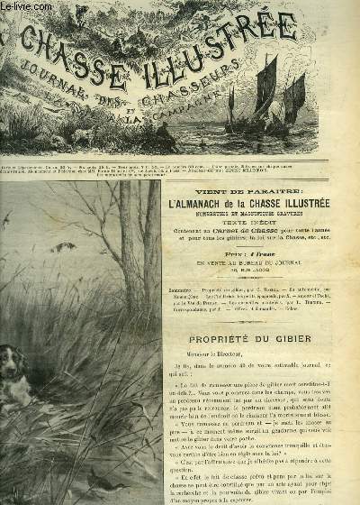 LA CHASSE ILLUSTREE N 47 Proprit du gibier par Tissier - en automobile par Number One - les fieldtrials des petits pagneuls par X - amour et tach par Pitray - les corneilles manteles par Ternier - correspondance par J...