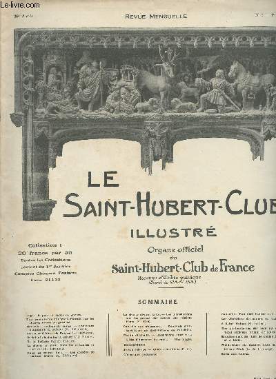 Le Saint-Hubert-Club illustr - 25e anne - N1 1er janvier 1927 au n12 1er dcembre 1927 - 12 numros, anne complte ( Voir notice)