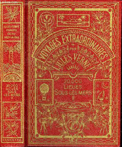 20 000 LIEUES SOUS LES MERS - TOME 2 + UNE VILLE FLOTTANTE - 2 OUVRAGES EN UN VOLUME - COLLECTION VOYAGES EXTRAORDINAIRES.