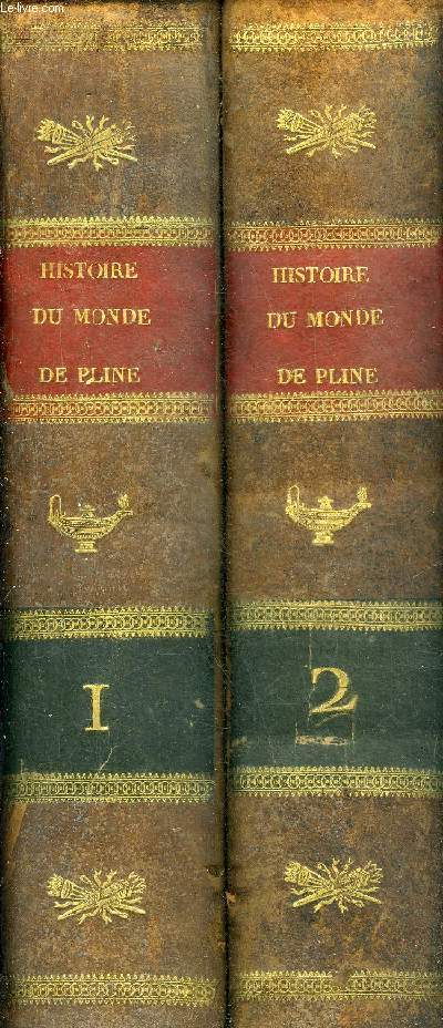 L'HISTOIRE DU MONDE DE C.PLINE SECOND - EN DEUX TOMES - TOMES 1 + 2 .