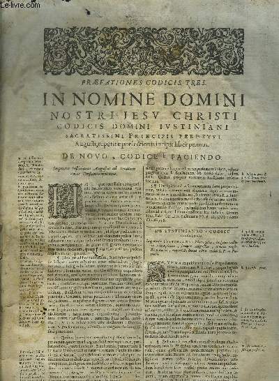 OUVRAGE DE DROIT EN LATIN ET EN GREC : CORPUS CIVILIT TOMUS 2 + AUTHENTICAE SEU NOVELLAE CONSTITUTIONES DN. JUSTINIANI SACRATISS PRINCIPIS QUIBUS LEONIS ET ALIORUM - - 2 OUVRAGES EN UN VOLUME - VOIR NOTICE .