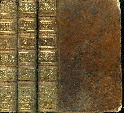 ADELE ET THEODORE OU LETTRES SUR L'EDUCATION CONTENANT TOUS LES PRINCIPES RELATIFS AUX TROIS DIFFERENS PLANS D'EDUCATION DES PRINCES DES JEUNES PERSONNES ET DES HOMMES - EN 3 TOMES - TOMES 1 + 2 + 3 .