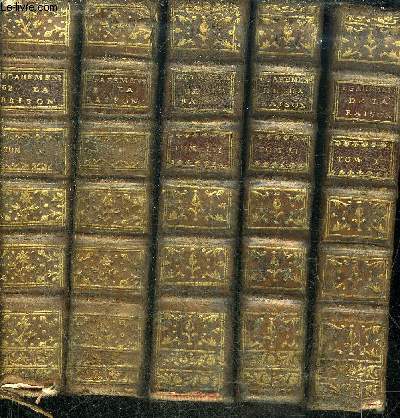 LE COMTE DE VALMONT OU LES EGAREMENS DE LA RAISON - LETTRES RECUEILLIS ET PUBLIEES PAR M... NOUVELLE EDITION REVUE ET AUGMENTEE - 5 TOMES EN 5 VOLUMES - TOMES 1 + 2 + 3 + 4 + 5.