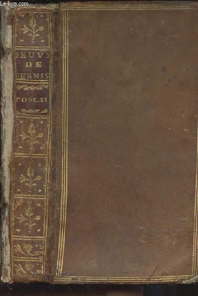 Oeuvres compltes de M. le C. de B*** de l'acadmie franoise - Dernire dition - Tome second seul