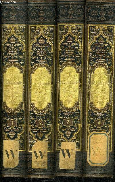 JOSEPH FREIHERRN VON EICHENDORFFS SAMTLICHE POETISCHE WERSE - 4 TOMES EN 4 VOLUMES - TOMES 1 + 2 + 3 + 4 .