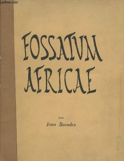 Fossatum Africae, recherches aériennes sur l'organisation des confins sahariens à l'époque romaine