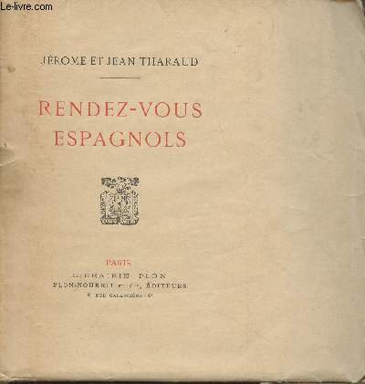 Rendez-vous espagnols - (Edition originale)