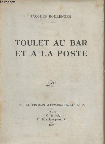 Toulet au bar et  la poste - collection 