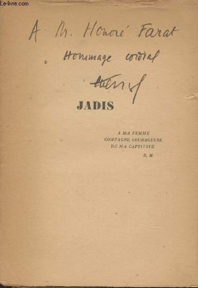 Jadis - Avant la premire guerre mondiale