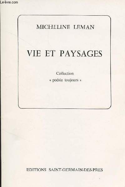 Vie et paysage - collection 