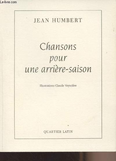 Chansons pour une arrire-saison