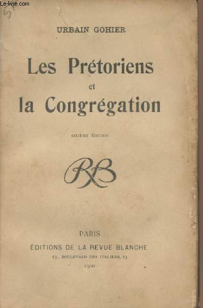 Les prtoriens et la congrgation