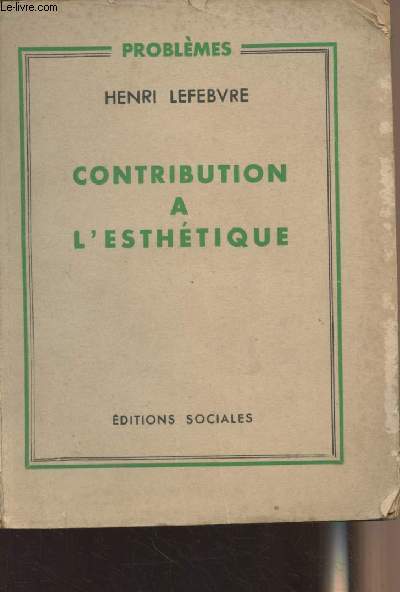 Contribution  l'esthtique - 