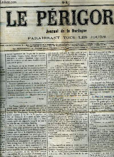 LE PERIGORD JOURNAL DE LA DORDOGNE - DIX NEUVIEME ANNEE 1869 - LOT DE 166 NUMEROS .