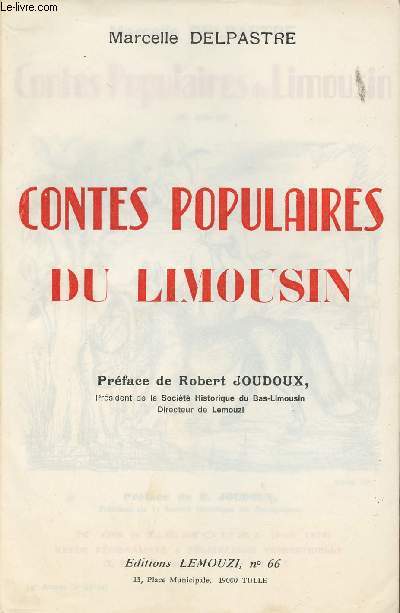 Contes populaire du Limousin - n66 de lemouzi (avril 1978) Revue rgionaliste & flibrenne (59e anne 5e srie)