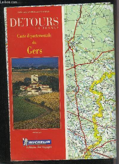 DETOURS EN FRANCE N66 - CARTE DEPARTEMENTALE DU GERS.