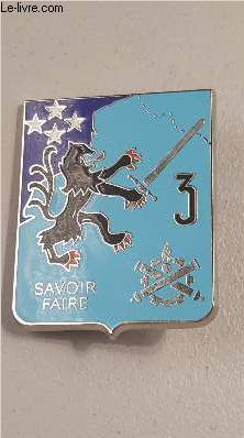 UN INSIGNE MILITAIRE DU 3E REGIMENT DU MATERIEL.