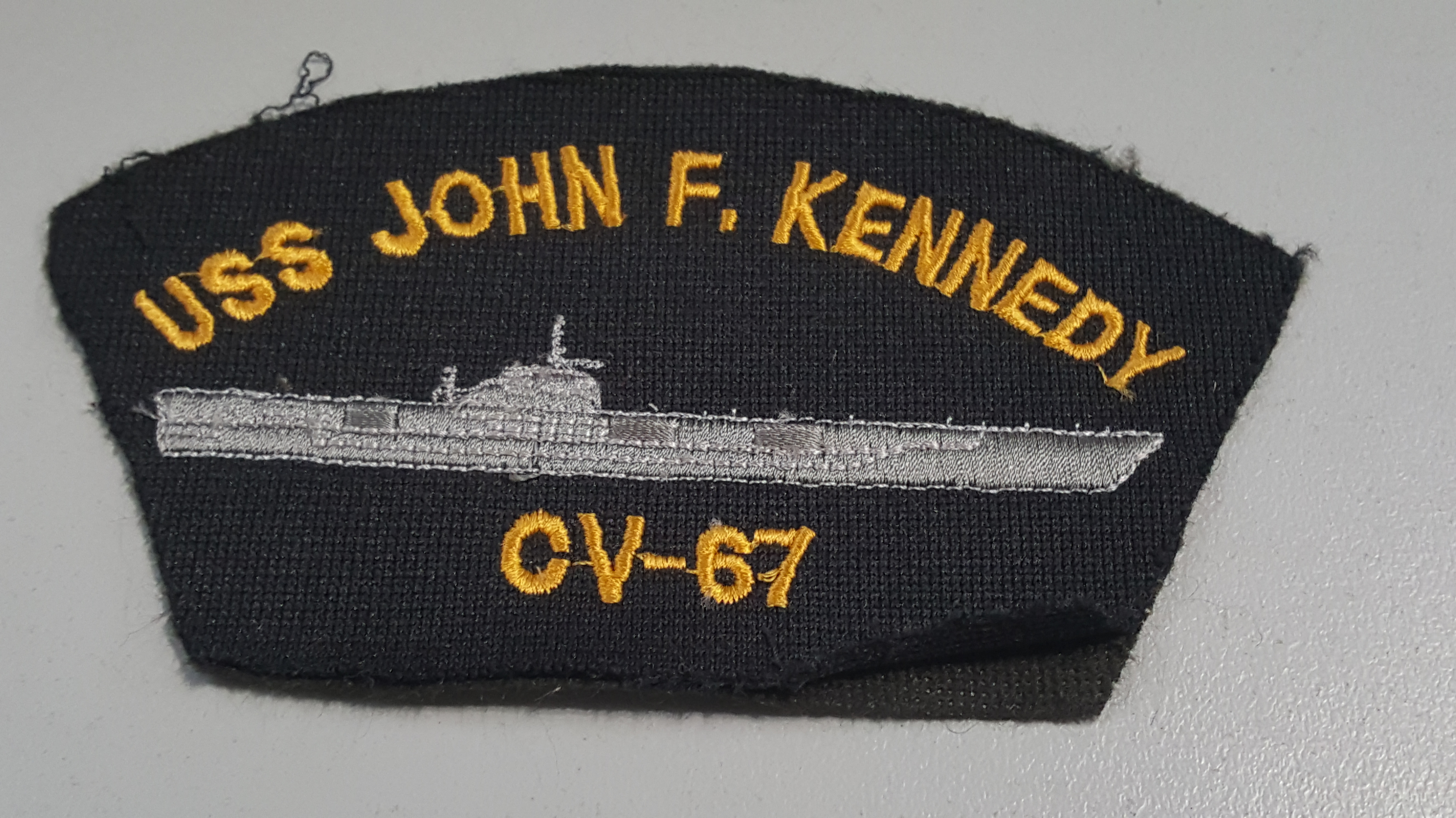 UN ECUSSON PATCH USS JOHN F.KENNEDY CV-67.