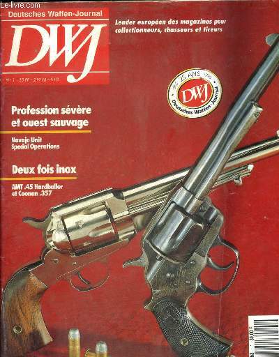 DWF DEUTSCHES WAFFEN-JOURNAL N1 26E ANNEE 1990 - Les Kuchenreuter une dynastie d'armuriers - carabine  rptition manuelle tous temps et le calibre 300 winchester magnum - le fusil  rptition manuelle M 90 et ses variantes dans l'arme autro hongroise