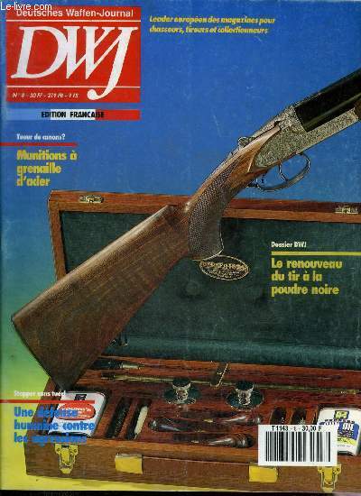 DWF DEUTSCHES WAFFEN-JOURNAL N8 26EME ANNEE 1991 - Le muse d'armes de Finlande - un armement inhabituel sur un fusil anglais  platines - histoire ordinaire d'une arme de chasse peu ordinaire - des fusils trangers dans l'arme austro hongroise etc.