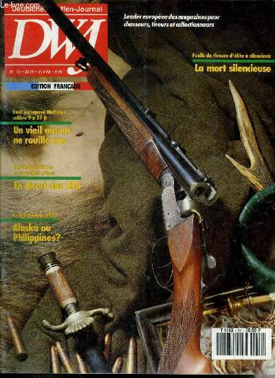 DWF DEUTSCHES WAFFEN-JOURNAL N12 26EME ANNEE 1991 - Les shrifs amricains - fusil juxtapos Mahillon calibre 9 x 57R - le mousqueton M 1857 des cent gardes - fusils de tireurs d'lite  silencieux - le fusil sharps  chargement etc.