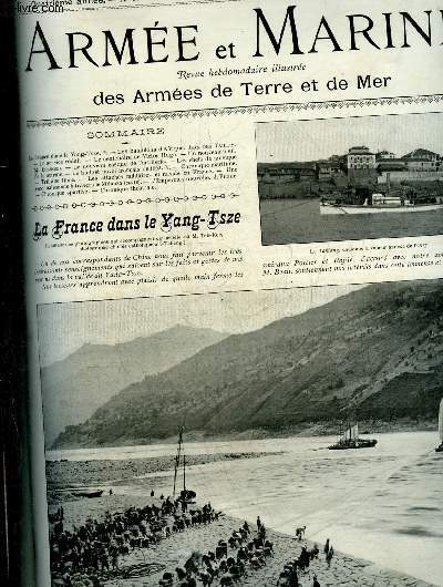 ARMEE ET MARINE N11 16 MARS 1902 - La France dans le Yang-Tsze - les bataillons d'Afrique - le service rduit - le centenaire de Victor Hugo - un nouveau fusil - le nouveau casque de l'artillerie - les chefs de musique de la marine etc.