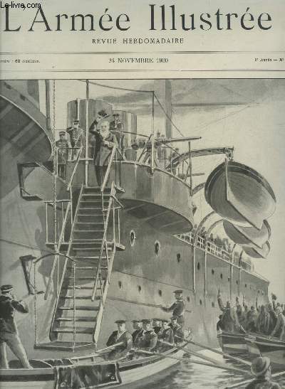 L'ARMEE ILLUSTREE N 63 24 NOVEMBRE 1900 - Le Prsident Kruger  bord du Gelderland - la croix verte franaise - le bois de Vincennes et son puits artsien - les dernires ftes de l'exposition - larme  l'oeil - les peuples des rgions frontires etc.