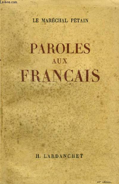 PAROLES AUX FRANCAIS.