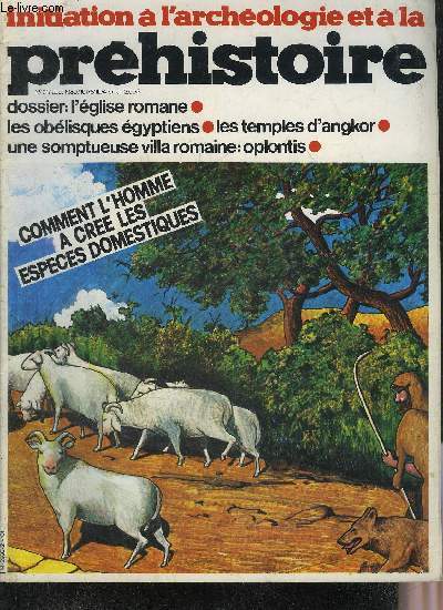 INITIATION A L'ARCHEOLOGIE ET A LA PREHISTOIRE/PREHISTOIRE ET ARCHEOLOGIE N 21 AOUT 1980 - L'homme de Dali en Chine vieux de 200 000 ans - quand l'homme domestique les animaux - l'tude des sdiments des grottes et la reconstruction des climats anciens..