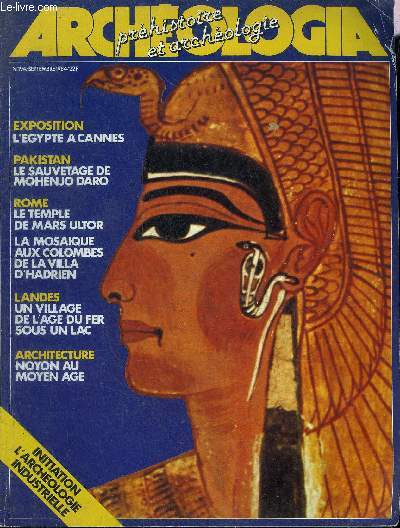 ARCHEOLOGIA N 194 SEPTEMBRE 1984 - Pakistan Mohenjo daro et la civilisation de l'Indus - Rome le temple de Mars Ultor - Landes un village de l'ge du Fer sous un lac - Moyen Age l'hotel de ville de Noyon - l'archologie industrielle etc.