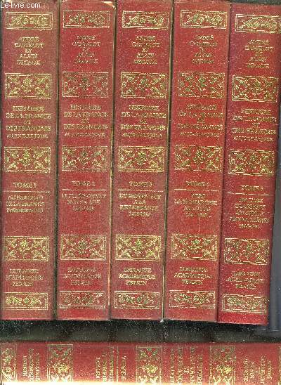 HISTOIRE DE LA FRANCE ET DES FRANCAIS AU JOUR LE JOUR - EN 8 TOMES - TOMES 1 + 2 + 3 + 4 + 5 + 6 + 7 + 8 .