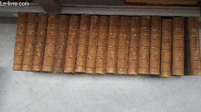 HISTOIRE DE FRANCE DEPUIS LES TEMPS LES PLUS RECULES JUSQU'EN 1789 - EN 17 VOLUMES - TOMES 1 A 16 + UN VOLUME TABLE ANALYTHIQUE.