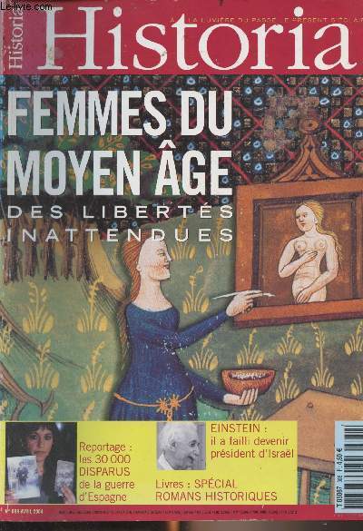 HISTORIA N 688 Avril 2004 - Femmes du moyen ge, des liberts inattendues - Les sectes d'une veste d'espion - Prisons : l'hritage du sicle des Lumires - A Qadesh, Hittites et Egyptiens se partagent le monde - Le doge de Venise dtourne la croisade ve